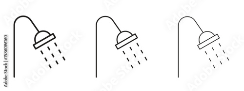 Cuadro en lienzo Shower Head icon