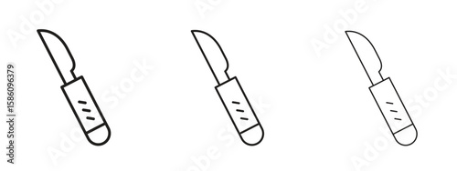 Schilderij op canvas Scalpel icon. Premium quality symbol. Vector sign for mobile apps