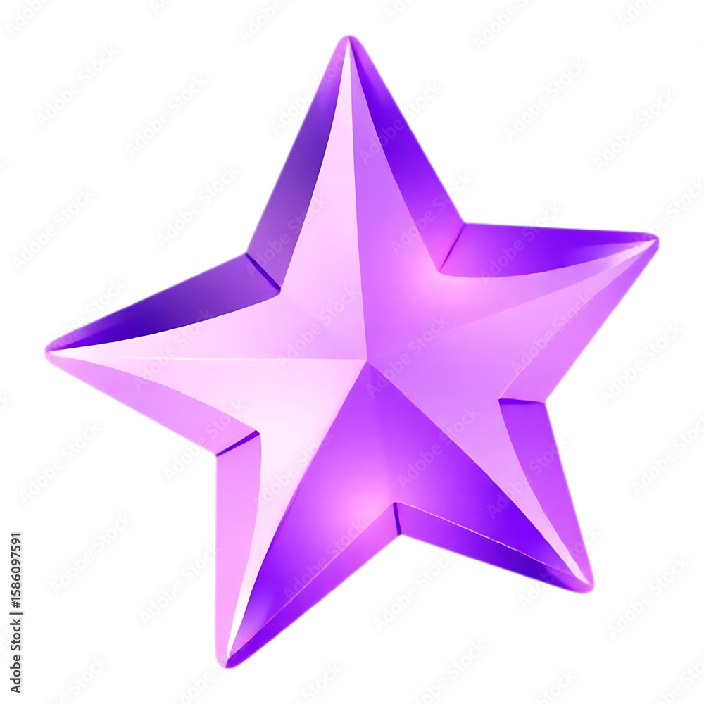 Obraz premium Shining Purple Star