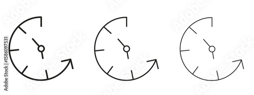 Quadro su tela Past icon. Premium quality symbol. Vector sign for mobile apps