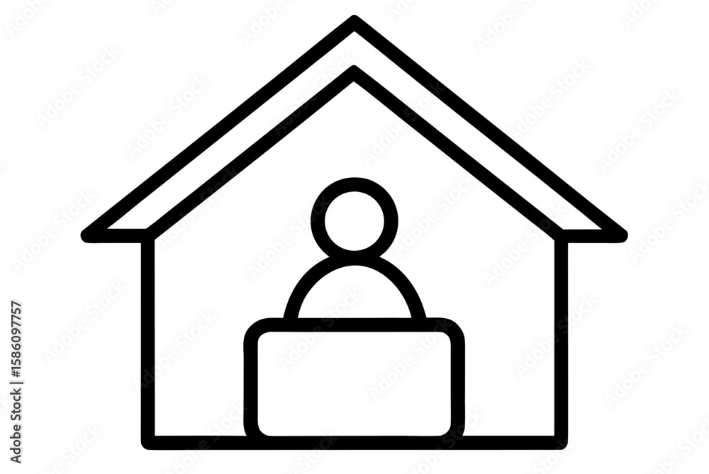Real estate home icon symbol for property business illustration Real estate home icon symbol for property business illustration