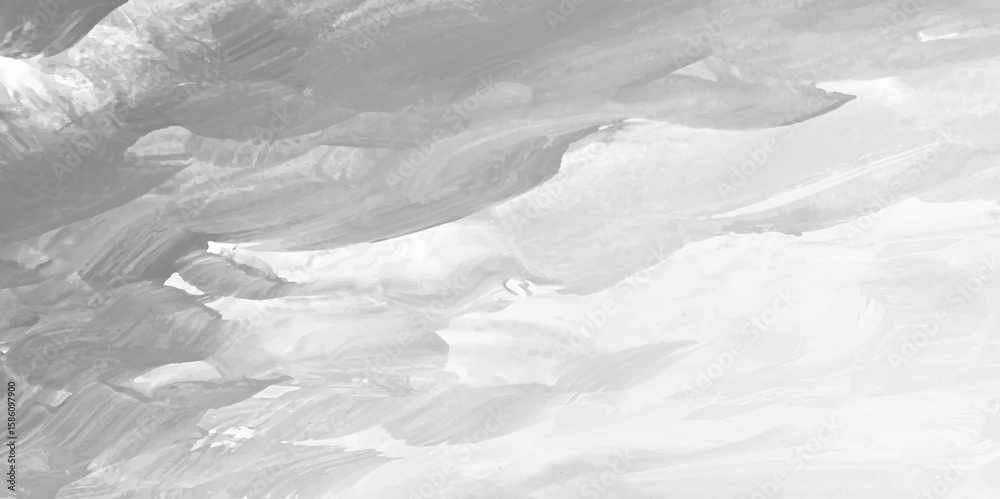 Obraz premium Elegant Minimal White Hand-Painted Brush Stroke Texture – Clean Abstract Artistic Background for Luxury Branding & Modern Design