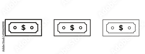 Money icon. Premium quality symbol. Vector sign for mobile apps