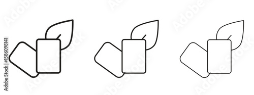 Mint gum icon. Premium quality symbol. Vector sign for mobile apps