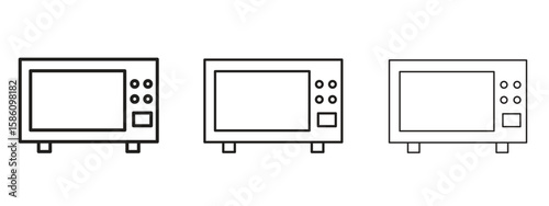 Microwave icon. Premium quality symbol. Vector sign for mobile apps