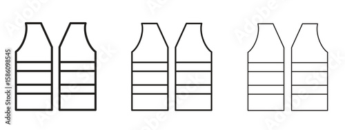 Lifejacket icon. Premium quality symbol. Vector sign for mobile apps