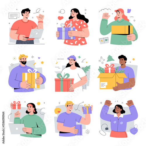 Happiness for giving gifts