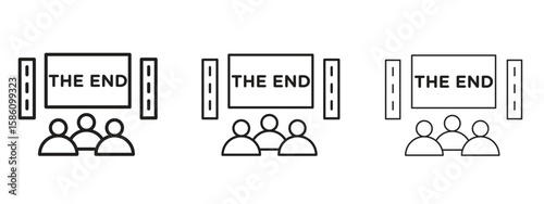 Home cinema icon. Premium quality symbol. Vector sign for mobile apps