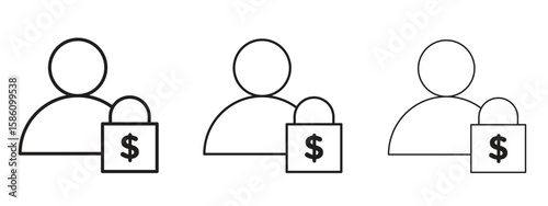 Guarantor icon. Premium quality symbol. Vector sign for mobile apps