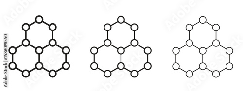 Graphene icon. Premium quality symbol. Vector sign for mobile apps