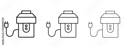 Garbage disposal icon. Premium quality symbol. Vector sign for mobile apps