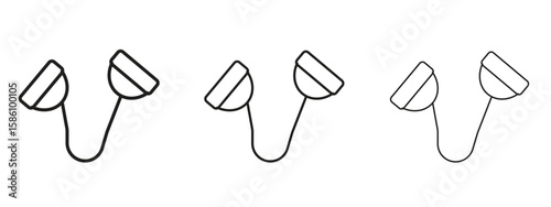 Exercise bands icon. Premium quality symbol. Vector sign for mobile apps