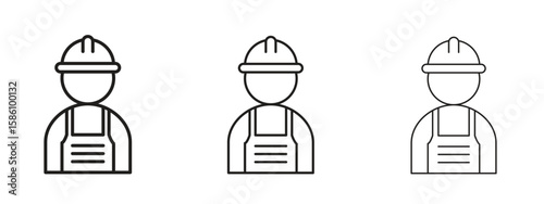 Engineer icon. Premium quality symbol. Vector sign for mobile apps