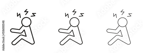 Depression icon. Premium quality symbol. Vector sign for mobile apps