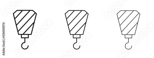 Crane icon. Premium quality symbol. Vector sign for mobile apps