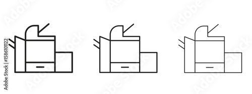 Copier icon. Premium quality symbol. Vector sign for mobile apps