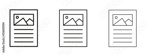 Content icon. Premium quality symbol. Vector sign for mobile apps