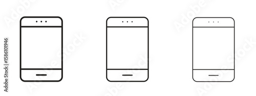 Cell phone icon. Premium quality symbol. Vector sign for mobile apps