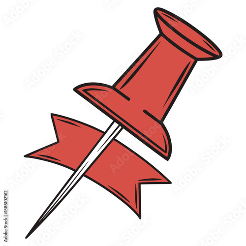 Location Pin  Vector Illustration AI Generated Fast Food Courier Graphic 