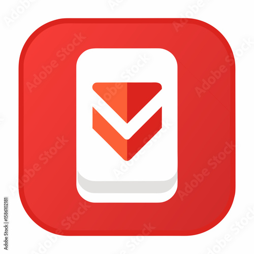 Mobile App  Vector Illustration AI Generated Fast Food Courier Graphic 