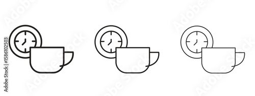 Break icon. Premium quality symbol. Vector sign for mobile apps