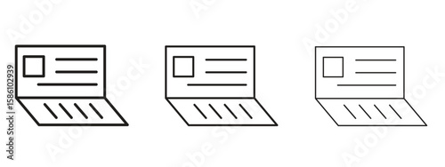 Bankbook icon. Premium quality symbol. Vector sign for mobile apps