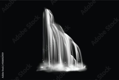 realistic water fall