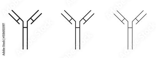 Antibody icon. Premium quality symbol. Vector sign for mobile apps