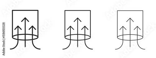 Air suction icon. Premium quality symbol. Vector sign for mobile apps