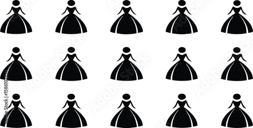 Silhouette Ballroom Dance Poses,Tango, Waltz, and Dance Couple Illustrations,Tango dancers silhouette,Set of silhouettes of dancers,Ballroom Dance Duo in Poised Embrace,Refined Silhouette,Elegant Gown