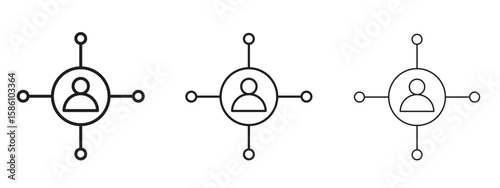 Affiliate marketing icon. Premium quality symbol. Vector sign for mobile apps