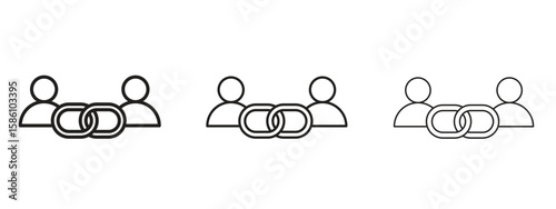 Affiliate link icon. Premium quality symbol. Vector sign for mobile apps