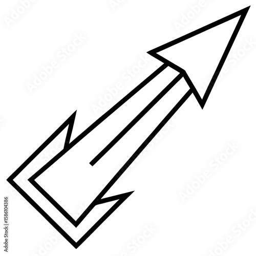 Fast Delivery Arrow  Vector Illustration AI Generated Fast Food Courier Graphic 