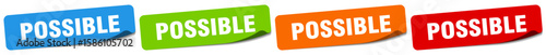 possible sticker. possible sticker set on white background