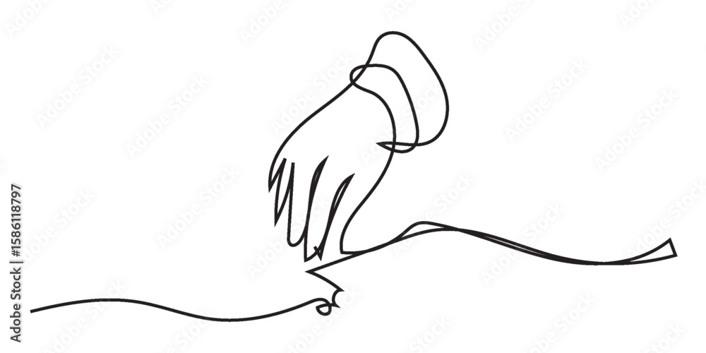 Obraz premium Continuous one line drawing of hands sowing seeds on broken ground, representing rebuilding and new hope, line art style vector illustration, Cropped hands planting sapling on soil, Sowing hand icon