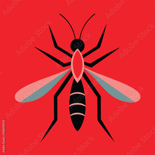 Mosquito Awareness Illustration Vector Design for Public Health Campaign