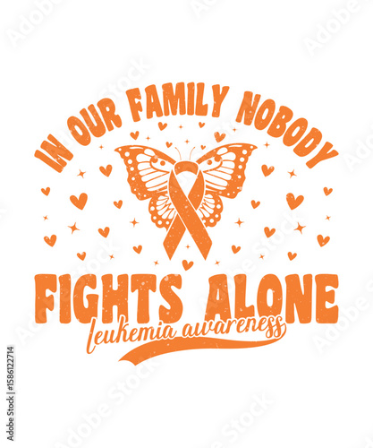 leukemia awareness butterfly ribbon design for family support. graphic design.