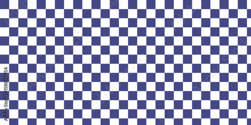seamless repeating pattern with small hand drawn checkerboard in navy blue and white. Coastal, Americana, universal dark blue checker - checkered Blue Vector.