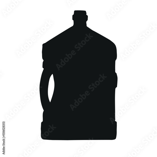 Vector hand drawn sketch doodle water cooler isolated on white background