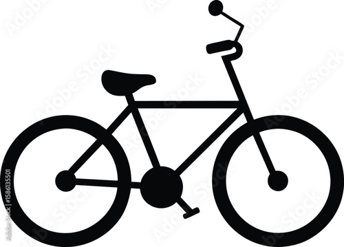  by cycle silhouette on white background