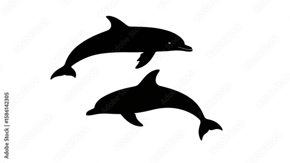 Fototapeta premium dolphin vector illustration