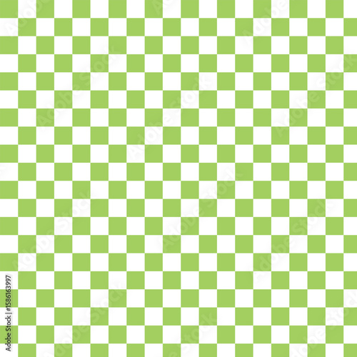 cute green checkers, gingham, plaid, checkerboard pattern background illustration, perfect for wallpaper, backdrop, postcard, and background for your design.