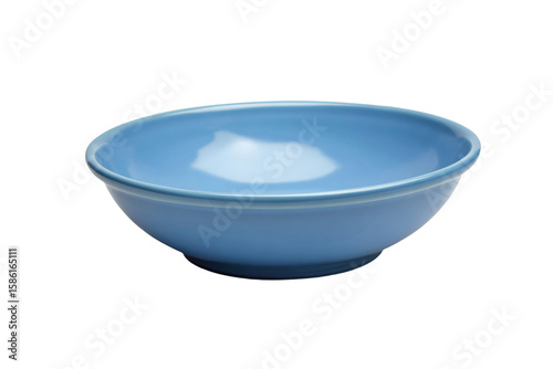 a blue bowl on a white background