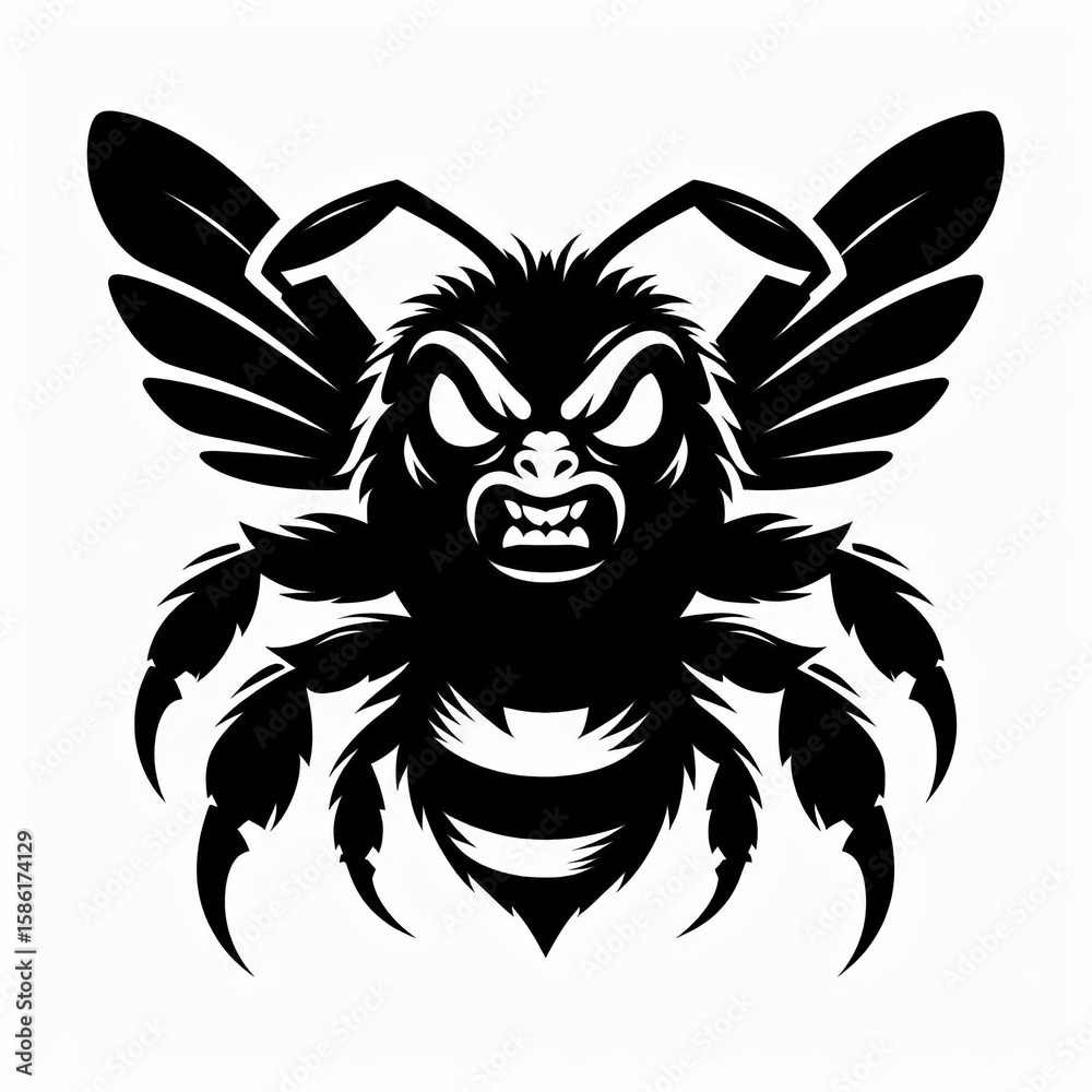 Fototapeta premium bee silhouette