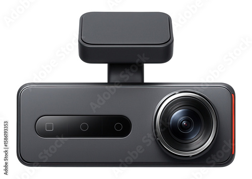Ultra-slim dash cam with a magnetic mount and minimalistic button layout