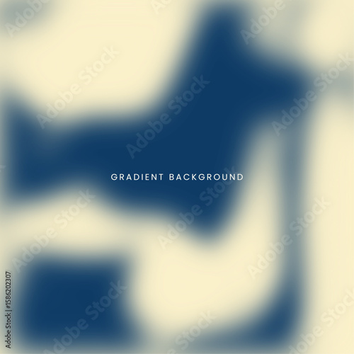 Abstract Blue and Cream Gradient Background, Blurred Navy Blue and Beige Vector Background, Smooth Indigo and Off-White Gradient Texture, Modern Dark Blue Digital Background with Light Accents