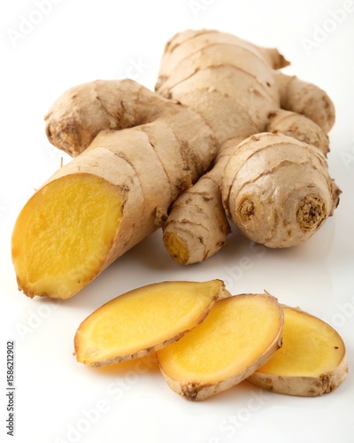 ginger isolated on white background