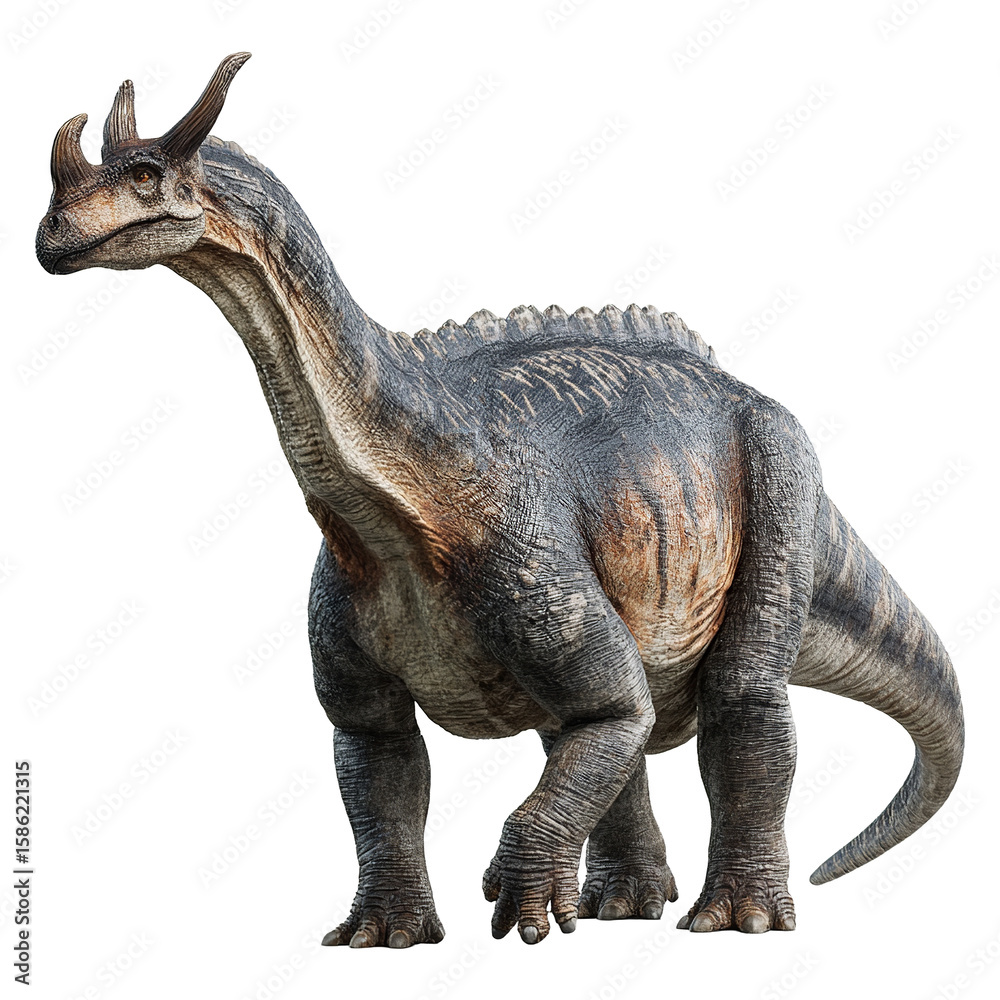 Fototapeta premium Tsintaosaurus isolated on transparent background