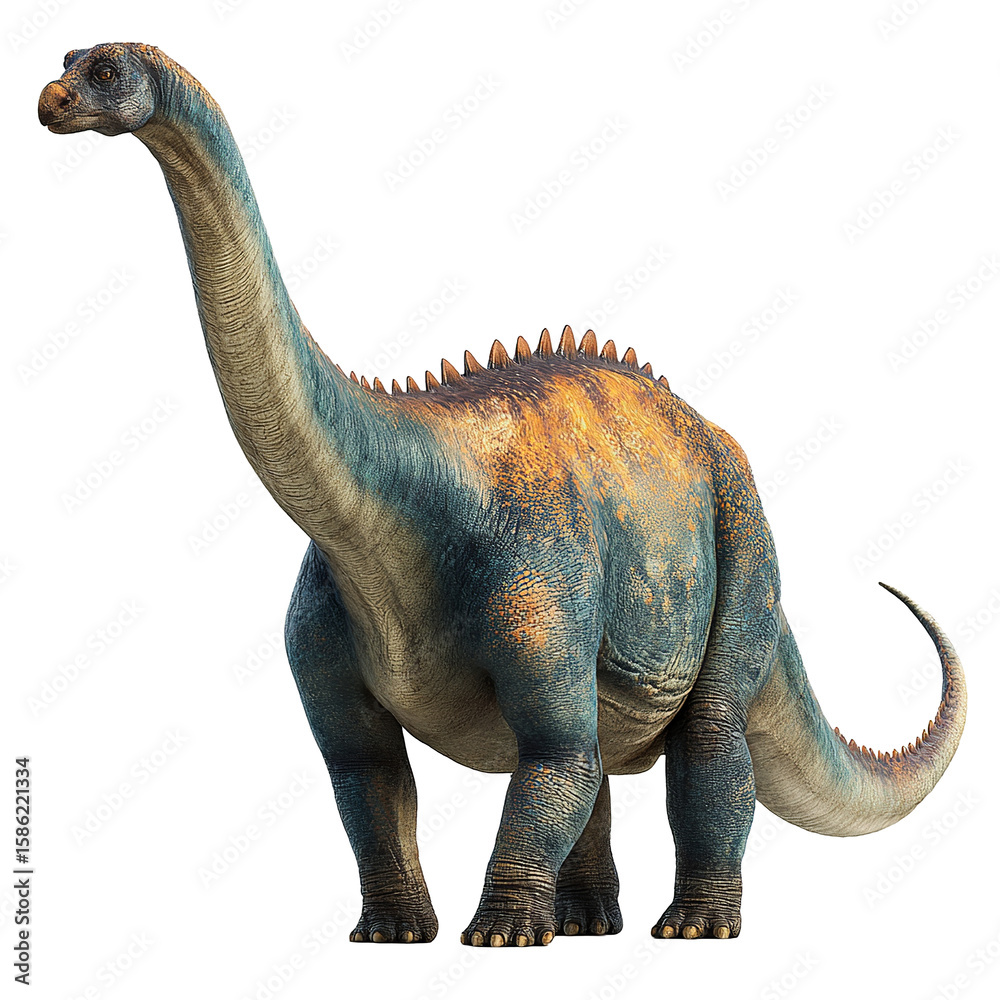 Fototapeta premium Andesaurus isolated on transparent background