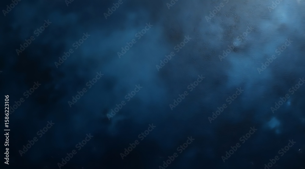 Fototapeta premium Dark blue textured background with soft light and shadow abstract